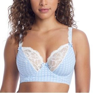 (NWOT) PRIMADONNA sz 32D Madison Plunge Longline Bra in Bluebell